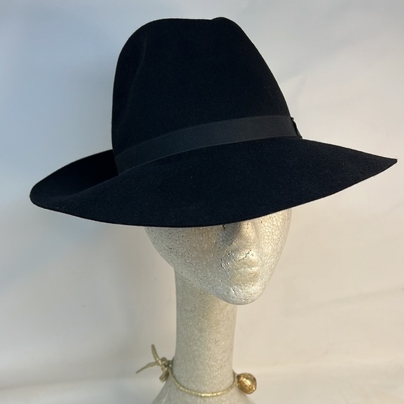 Borsalino Sz 7 and 1/8 Felt Alessandria Large Brim Hat - Picture 1 of 11